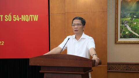Hội nghị lần thứ nhất Ban Chỉ đạo xây dựng Đề án “Tổng kết thực hiện Nghị quyết số 54-NQ/TW, ngày 14/9/2005 của Bộ Chính trị khóa IXảo đảm quốc phòng, an ninh vùng đồng bằng sông Hồng đến năm 2010 và định hướng đến năm 2020