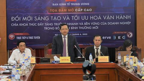 Tọa đàm bàn tròn cấp cao “Đổi mới sáng tạo và tối ưu vận hành: chìa khóa thúc đẩy tăng trưởng nhanh và bền vững của doanh nghiệp trong bối cảnh bình thường mới”