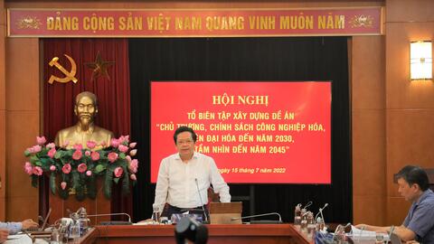 Xây dựng Đề án “Chủ trương, chính sách công nghiệp hóa, hiện đại hóa đến năm 2030, tầm nhìn đến năm 2045”