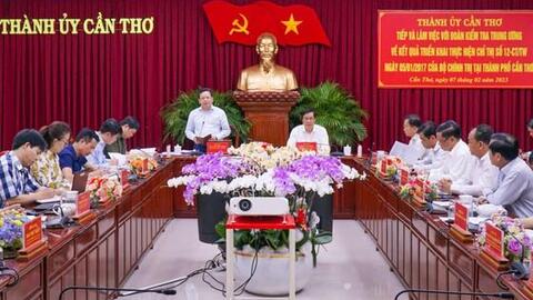 Kiểm tra kết quả 5 năm thực hiện Chỉ thị số 12-CT/TW tại Cần Thơ