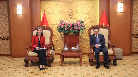 Phó Trưởng Ban Kinh tế Trung ương tiếp và làm việc với Trưởng Đại diện thường trú Chương trình Phát triển của Liên hợp quốc