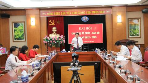 Đại hội Chi bộ Vụ Tổ chức - Cán bộ lần thứ tư, nhiệm kỳ 2020-2025