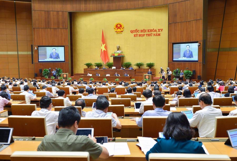 To&agrave;n cảnh phi&ecirc;n chất vấn đầu giờ chiều 6/6. Ảnh - Quochoi.vn.